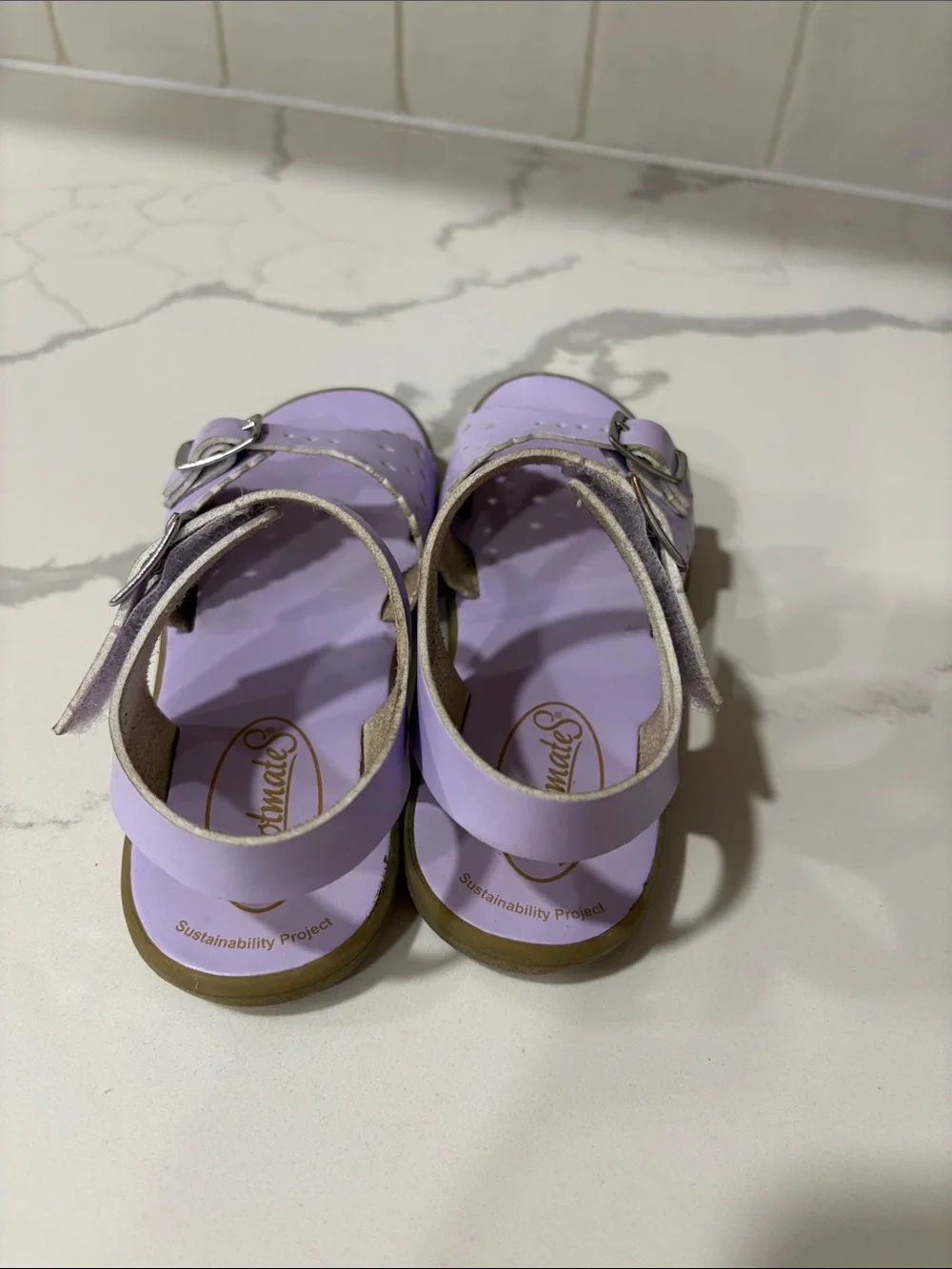 Footmates Eco-Ariel Sandals in Lavender, Size 13 Little Kid